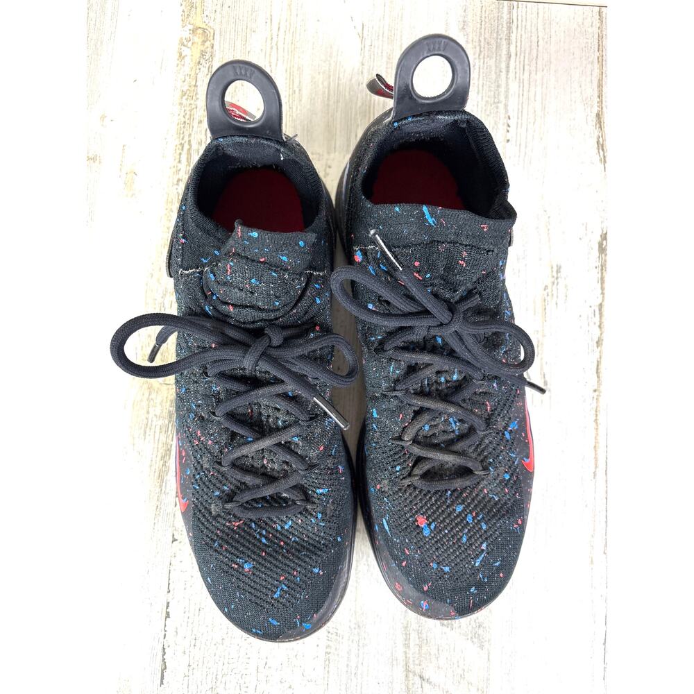 Nike Mens 9.5 Zoom KD11 Black Bright Crimson Blue JUST DO IT Lace Up Sneaker - Picture 2 of 11